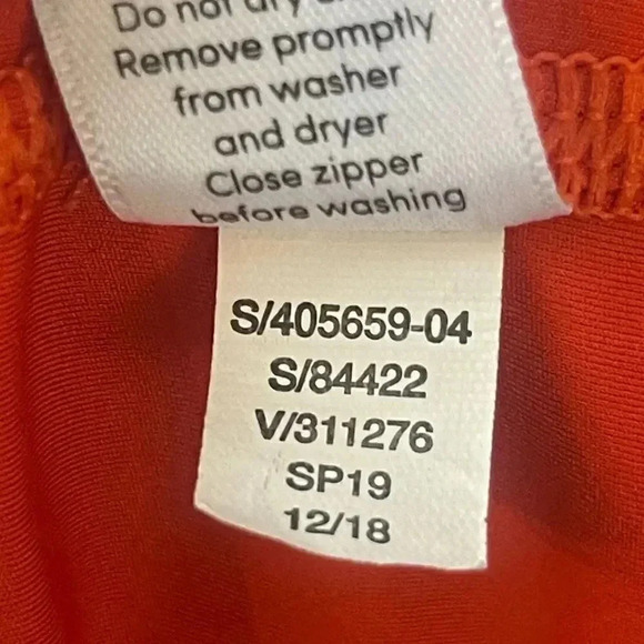 Athleta Women's XXS Velocity Legging Bright Orange Capri Crop Active Yoga - Picture 6 of 9